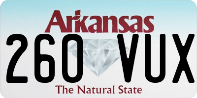 AR license plate 260VUX