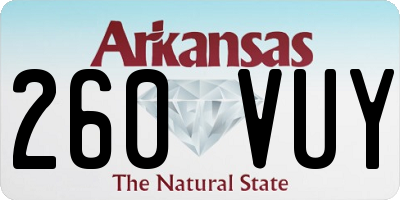 AR license plate 260VUY