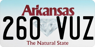 AR license plate 260VUZ