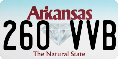 AR license plate 260VVB