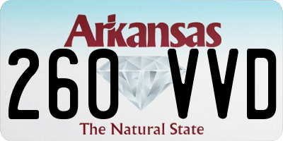 AR license plate 260VVD