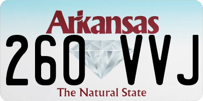 AR license plate 260VVJ