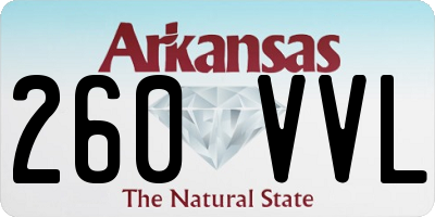 AR license plate 260VVL