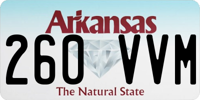 AR license plate 260VVM