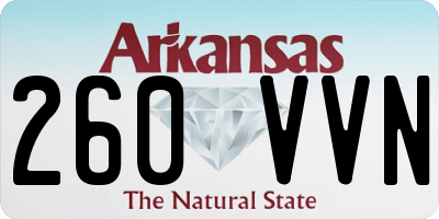 AR license plate 260VVN