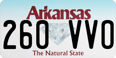 AR license plate 260VVO