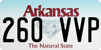 AR license plate 260VVP