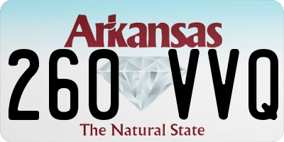 AR license plate 260VVQ