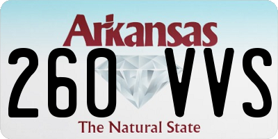 AR license plate 260VVS