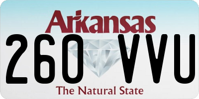 AR license plate 260VVU