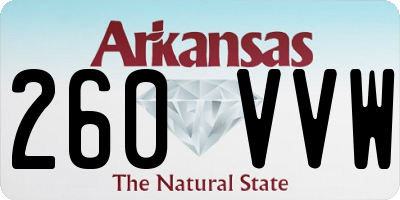 AR license plate 260VVW