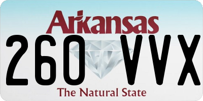 AR license plate 260VVX
