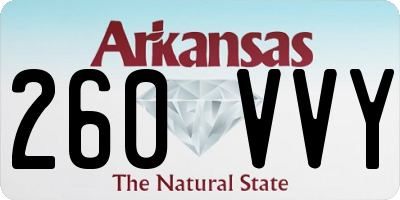 AR license plate 260VVY
