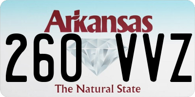AR license plate 260VVZ