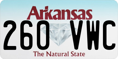 AR license plate 260VWC