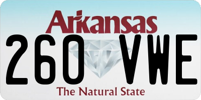 AR license plate 260VWE