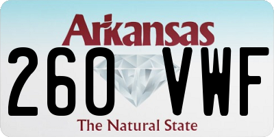 AR license plate 260VWF