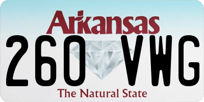AR license plate 260VWG