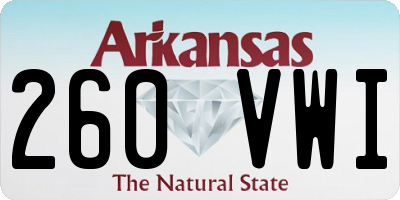 AR license plate 260VWI