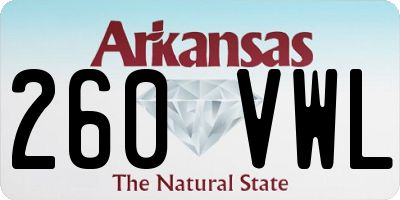 AR license plate 260VWL