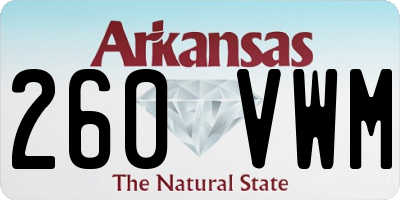 AR license plate 260VWM