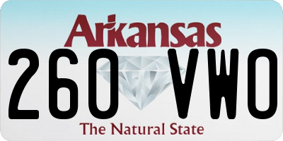 AR license plate 260VWO