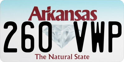 AR license plate 260VWP