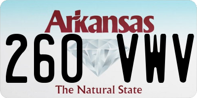 AR license plate 260VWV