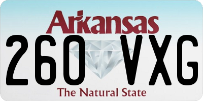 AR license plate 260VXG