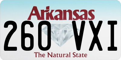 AR license plate 260VXI