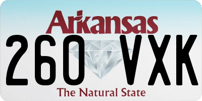 AR license plate 260VXK