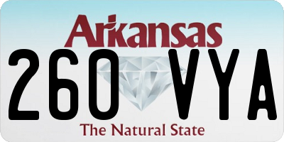 AR license plate 260VYA