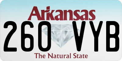 AR license plate 260VYB