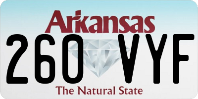 AR license plate 260VYF