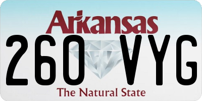 AR license plate 260VYG
