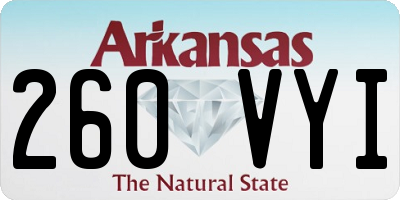 AR license plate 260VYI