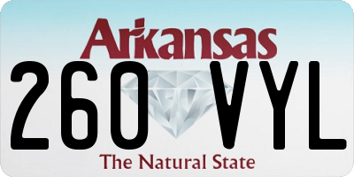 AR license plate 260VYL
