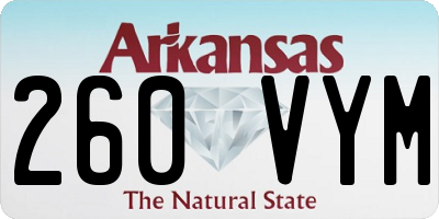 AR license plate 260VYM