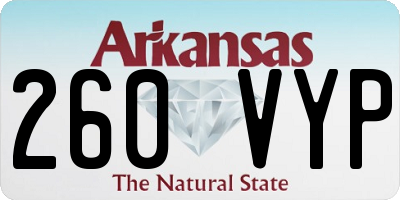 AR license plate 260VYP