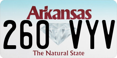 AR license plate 260VYV