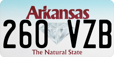 AR license plate 260VZB