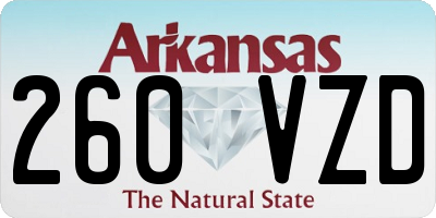 AR license plate 260VZD