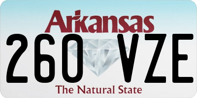 AR license plate 260VZE