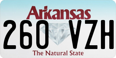 AR license plate 260VZH