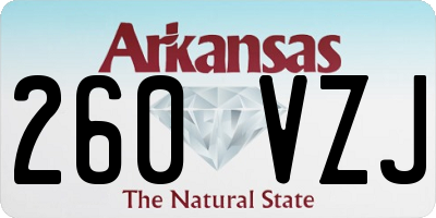 AR license plate 260VZJ