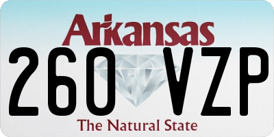 AR license plate 260VZP