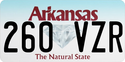 AR license plate 260VZR