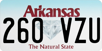 AR license plate 260VZU