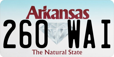 AR license plate 260WAI