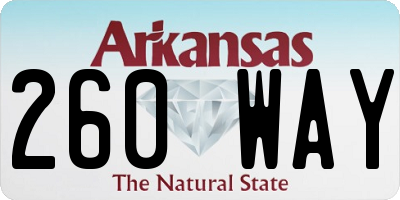 AR license plate 260WAY